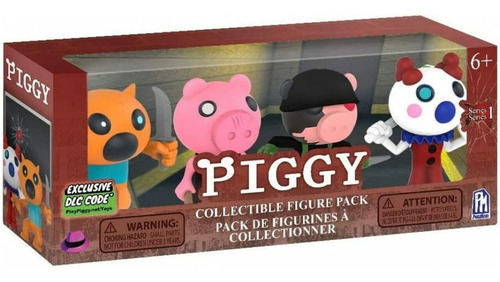 Piggy Set De Figuras Foxy, Piggy, Soldier Y Payaso