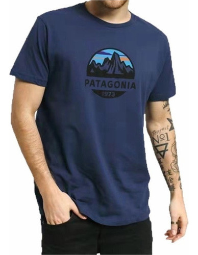 Playera Casual De Manga Corta Patagonia Gran Muralla