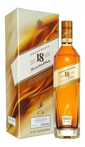 Whisky Johnnie Walker Gold 18 Años Con Estuche 750ml
