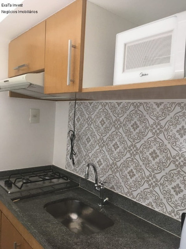 Imagem 11 de 30 de Apartamento À Venda Itaim / Vila Olimpia, Mobiliado Com 40,00 M², Sala Com Sacada, Quarto, Banheiro, Cozinha, Uma Vaga De Garagem Rotativa, O Prédio Oferece Área Gourmet, Academi - Ap00627 - 692833