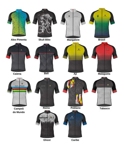 Camisa Sport Pepper Masculina Ciclismo Diversos Modelos Bike