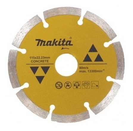 Disco Diamantado Segmentado Makita 115mm (4 1/2) Concreto 