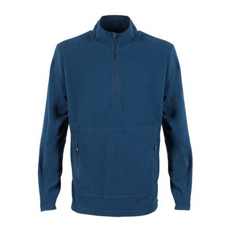 Poleron Hombre Treile Nano-f 1/4 Zip Azul Piedra Lippi