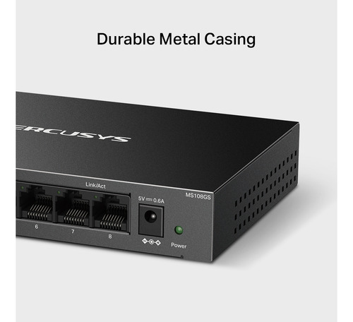 Switch Mercusys Gigabit Ethernet Ms108gs 8 Puertos 1000mbps