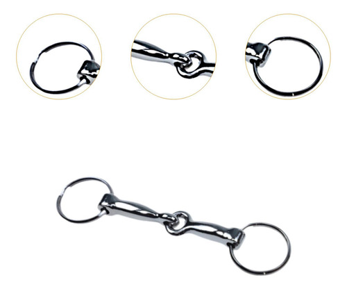 Llavero Con Hebilla De De Caballo, Regalo Para Amigos, Plata