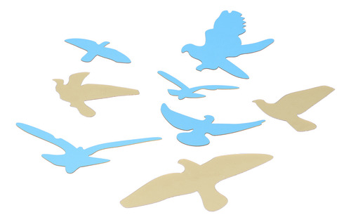 Adhesivo De Pared Con Forma De Pájaro Con Forma De Espejo, P