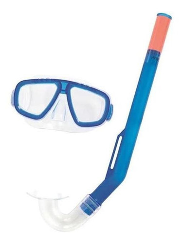 Kit Mergulho Infantil Snorkel Com Mascara Bestway - Azul