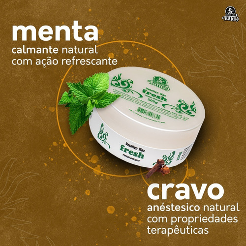 Imagem 2 de 2 de Vaselina Para Tattoo Refresh 100g Long Life Reduz O Atrito
