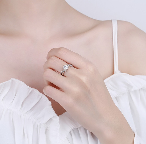 Anillo De Promesa Anillo De Diamantes Hombre Y Mujer
