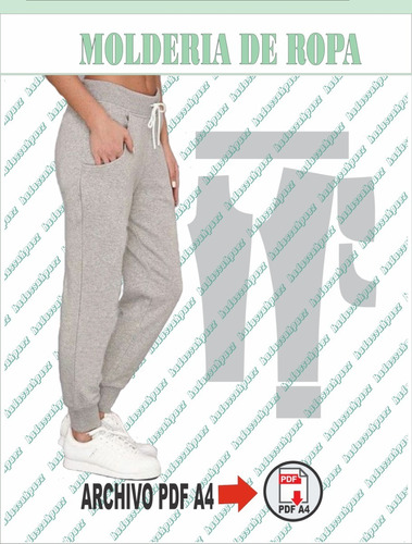 Molderia En Pdf A4 Pantalon Rustico Mujer