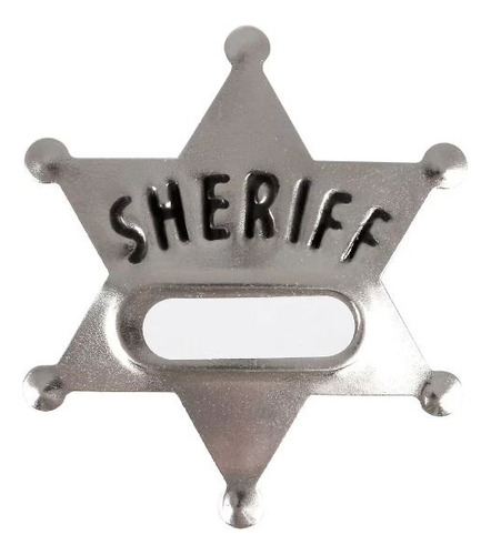 Placa De Sheriff Metalica Placa Policia Disfraz  60 Piezas