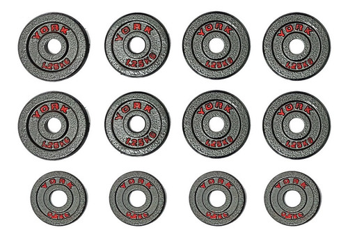Juego De Pesas Mancuernas Labradas De 15 Kg Hierro Fundido
