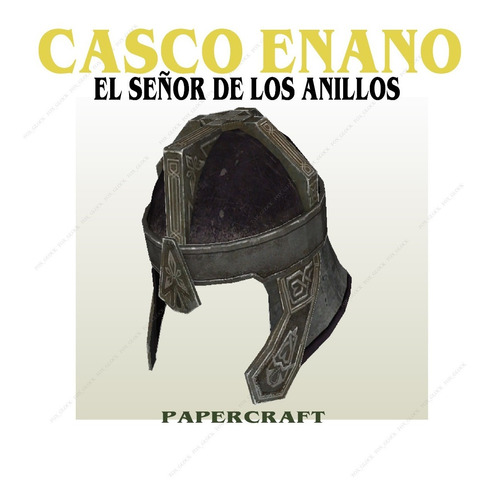 Casco Enano The Lord Of The Rings Papercraft