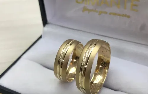 Anillos De Boda Oro 14k 6mm De Ancho Confort Ligth Cuotas sin