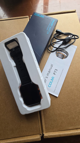 Smartwatch Colmi P73 Android, Ip68, Resistente Al Agua Negro Mesh Negro Negro (Reacondicionado)