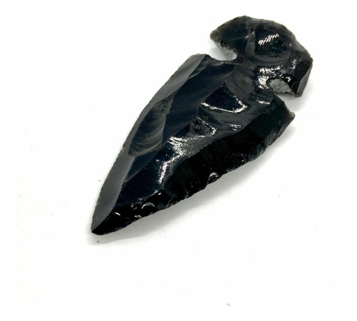 Punta De Flecha Obsidiana Negra Piedra Amuleto Energia