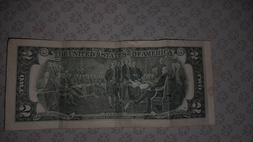 Imagen 2 de 2 de Billete 2 Dólares
