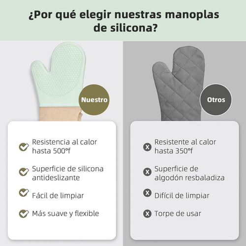 Juego De Guantes De Horno Y Soportes Para Ollas - Manoplas