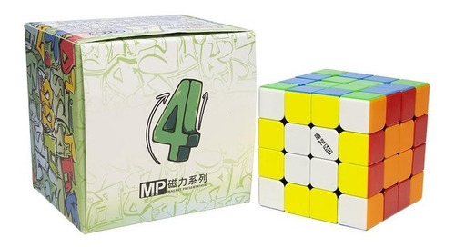 4x4x4 Mp Qiyi Magnético Cubo Profesional Magnético Color De La Estructura Stickerless