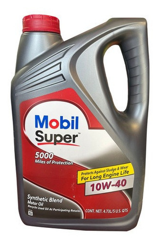 Aceite para motor Mobil 10W-40 para autos, pickups & suv