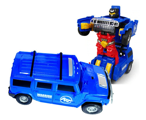 Camioneta Jeep Robot Transformers Auto Luz Y Sonido De Niños