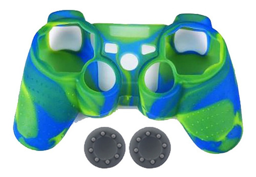 Forro Silicona Camuflado Grips Gratis Control Sony Ps3 Promo