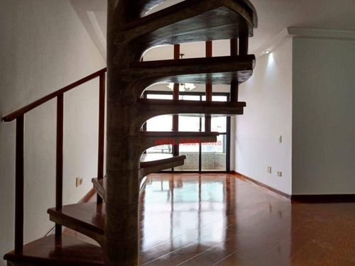 Imagem 4 de 30 de Cobertura Com 3 Dormitórios Para Alugar, 280 M² Por R$ 4.500,00 - Chácara Inglesa - São Paulo/sp - Co0016