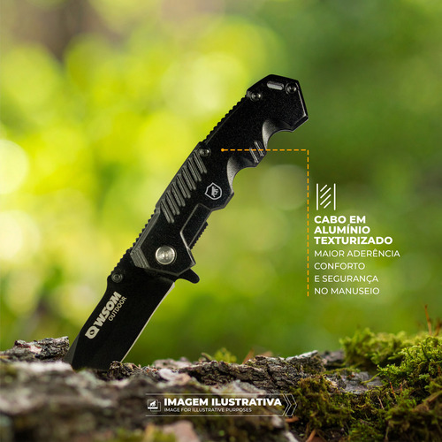 Faca Tática Dobrável Survivor Aço Inox 3cr13 Liner Lock Gshield