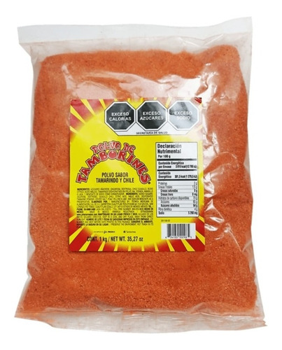 Polvo De Tamborines Tamarindo Y Chile Para Escarchar 1 Kg 