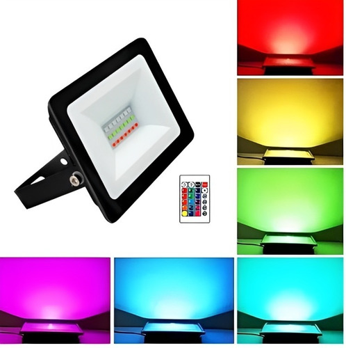 Reflector Led 10w Rgb + Control Remoto