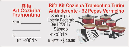 2 Mil Rifas Ação Entre Amigos Impressão Numerado Colorido