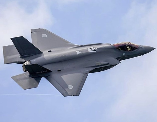 Miniatura Diecast 1/200, Avión F35a Lightning 2 Japón, Herpa