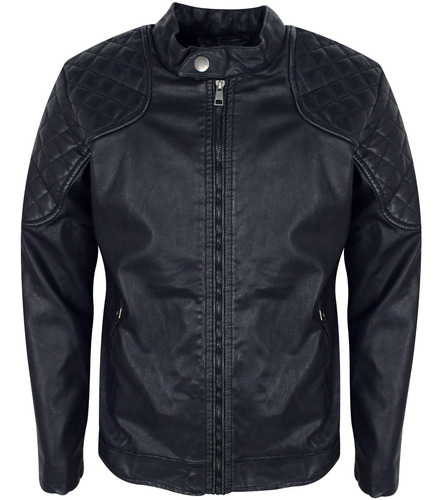 Chamarra Roosevelt Biker Vini Piel Slim Fit Super Calidad