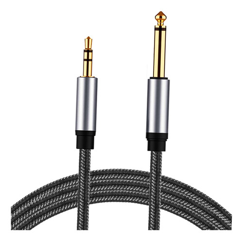 Cable De Conversión De Audio Ts A 3,5 Mm Trs De 1/4 Pulgadas