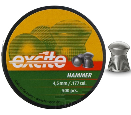 Municiones Punta Redonda Hammer Excite H&n .177(4.5mm)xtm