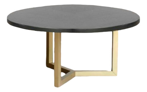 Mesa De Centro Treta Chica Dorado Këssa Muebles