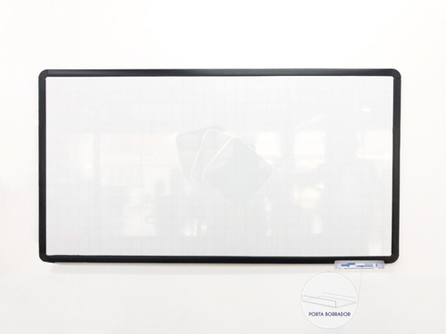 Imagen 6 de 8 de Tablero Acrílico Blanco Borrable 120 X 80cm + Portaborrador