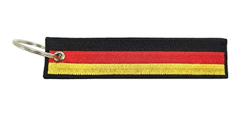 Bandera De Alemania Clave Cadena 100% Bordado