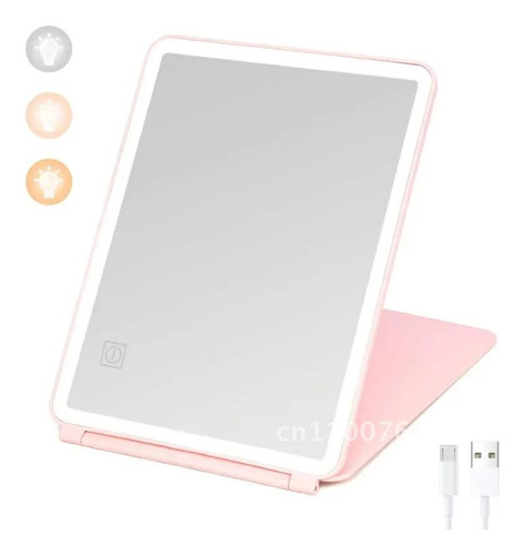 Vanity Makeup Mirror, Pantalla Táctil Portátil Con Iluminaci