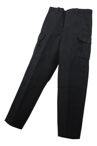 Pantalones De Soldado Masculino A Escala 1:6, Negro