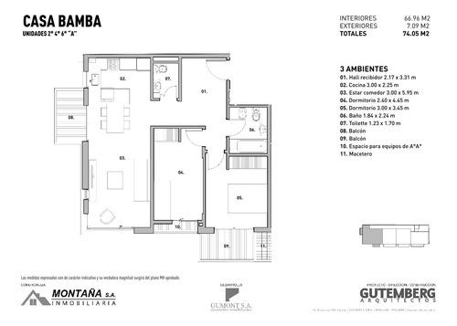 Imagen 2 de 21 de Piso 6 - 3 Ambientes Venta Norte A Estrenar Ubicado En Boedo, Capital Federal