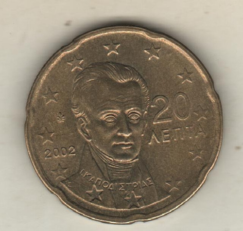 Grecia Moneda De 20 Eurocents Año 2002 Km 185 - Xf+