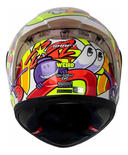Casco Integral Shaft 526 Sp Evo Weird Certificado Con Qr