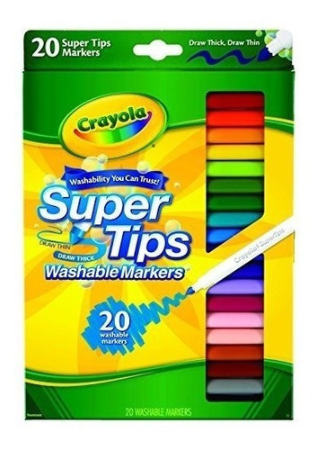 Marcadores Super Tips De Crayola, Marcadores Lavables, Color