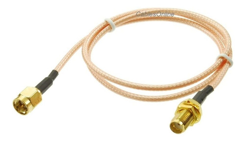 4 Ft Sma Macho Mamparo Hembra Rg316 Cable Coaxial Baja Rf