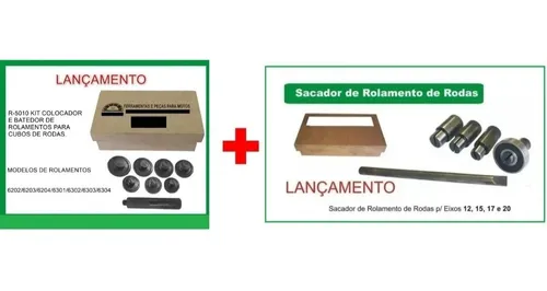 Kit de ferramentas de extrator de rolamento de roda compatível com  motocicletas Harley Davidson  Conjunto de ferramentas de instalação de  removedores de rolamento de roda para rolamentos de 1,9 polegada 1,5