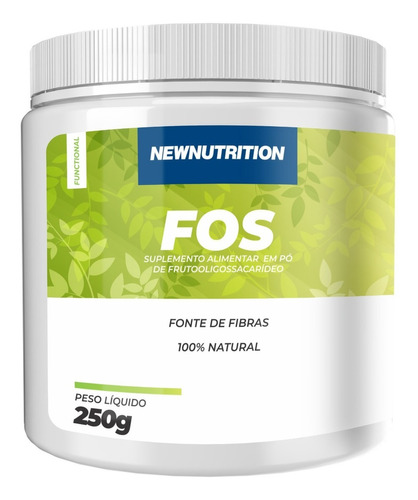 Fos Frutooligossacarídeos 250g Newnutrition - Fonte De Fibra