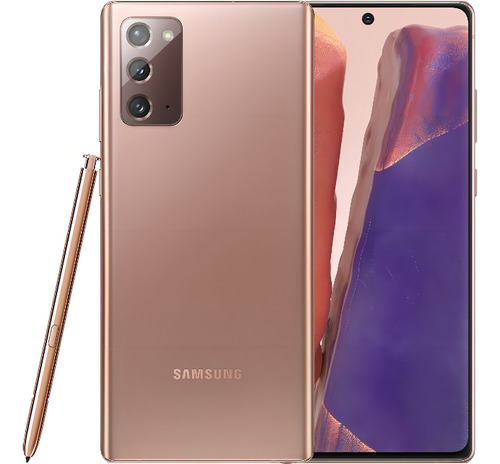Smartphone Galaxy Note20 Tela 6.7 256gb 8gb Ram Samsung Cor Dourado - Bom (Recondicionado)