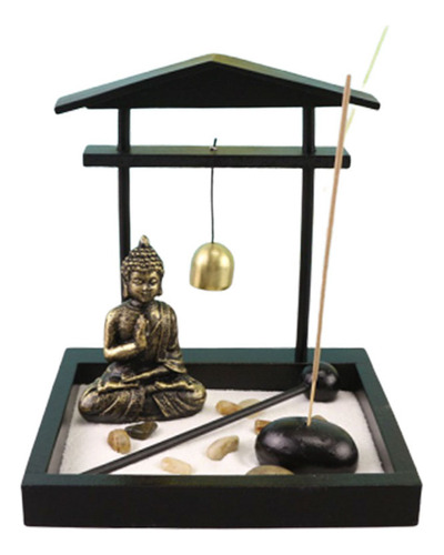 Pequeña Bandeja De Arena Buddha Zen Garden Para Una Meditaci