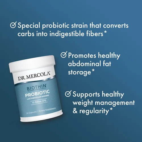 Suplemento Dr. Mercola Biothin Probiotic De 10 Mil Millones